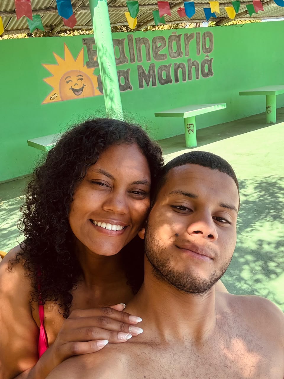 Kethilly e Kayky no balneário
